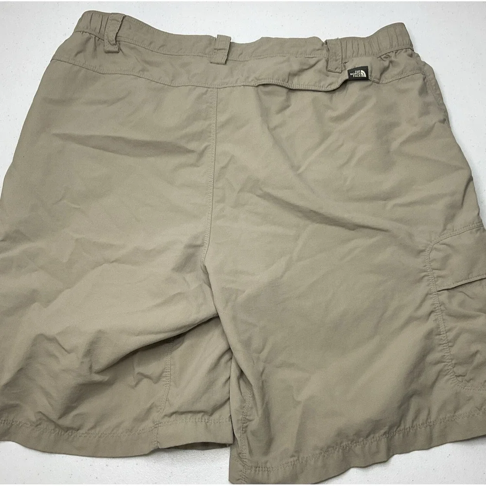 The North Face Shorts Men Sz L Horizon Peak Cargo Hiking Nylon AJDM Beige